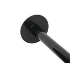 SUS304 Curved Shower Curtain Rod Black Stainless Steel 90-130cm Extendable AU
