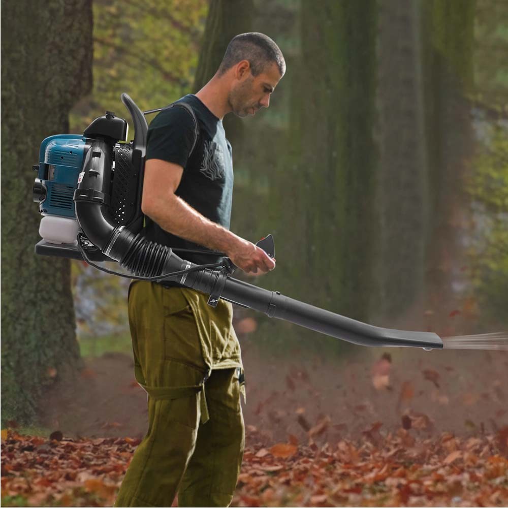 Petrol Leaf Blower 4 Stroke 75.6CC Ergonomic Backpack Commercial&home 331.2km/h