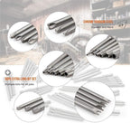 50pcs Screwdriver Bit Set Hex Star Bits Philips Square Spanner Bits w/Case 75mm