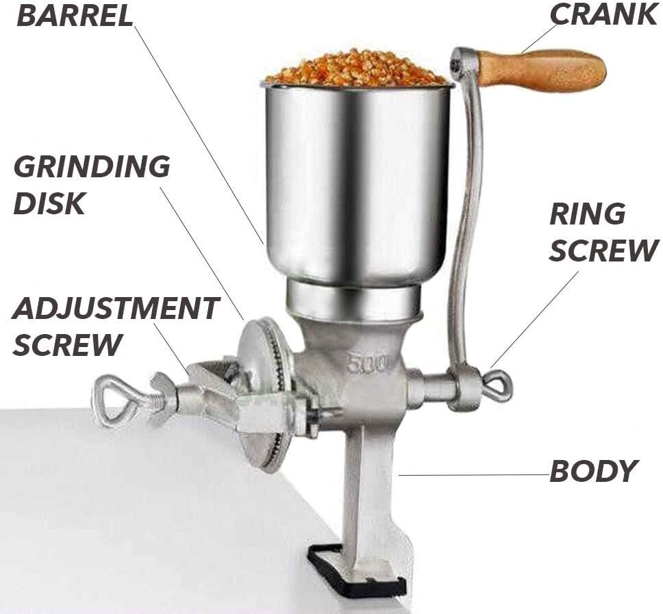 Manual Corn Grinder Flour Maker Wheat Grain Nut Mill Grinder Wheat Spice Crusher
