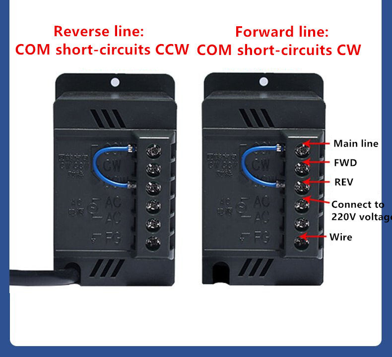 220V AC Gear Motor Variable Speed Controller Electric Motor Speed Controller
