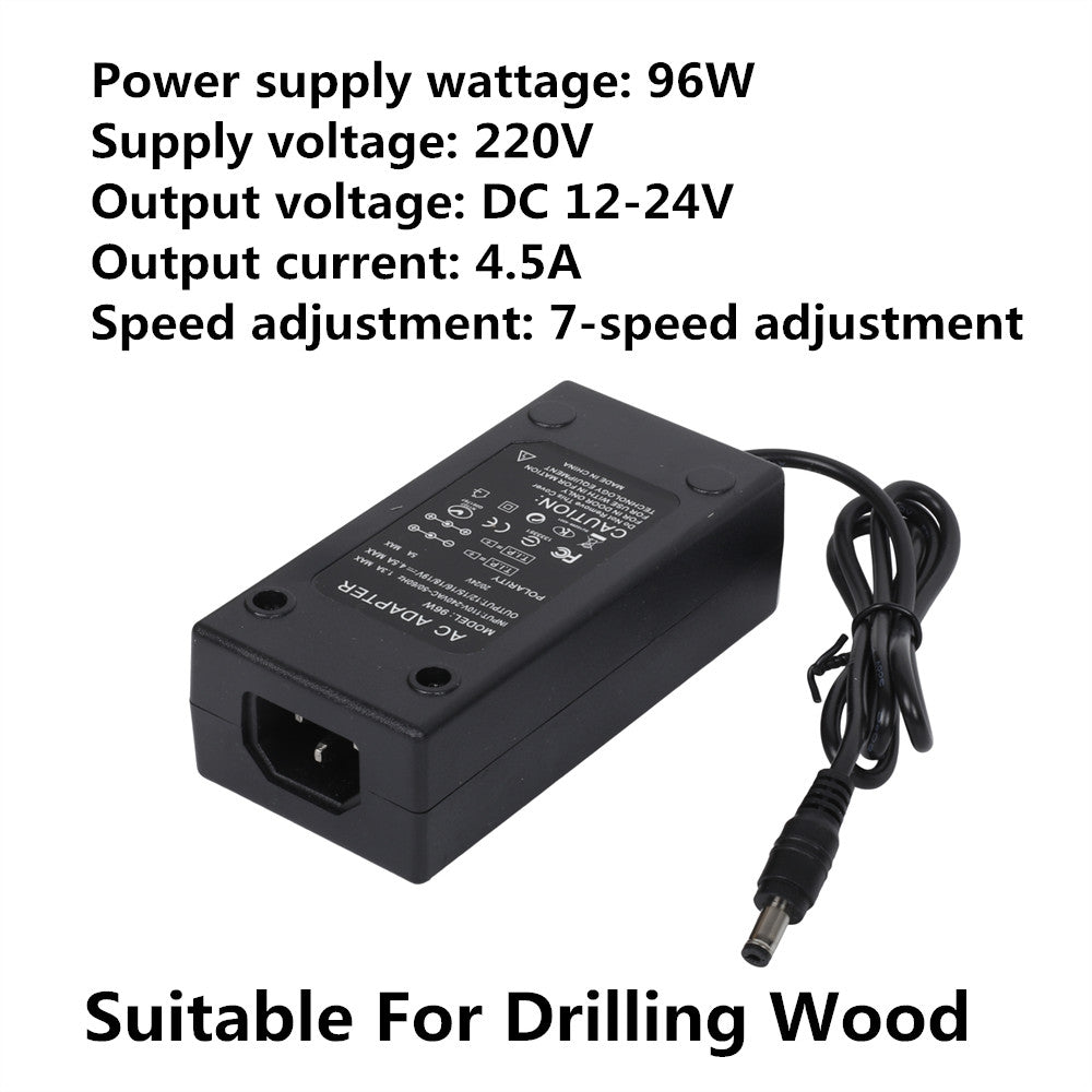 Electric Bench Drill 7 Speed Drilling Machine w/ 10pcs  2.0-6.0 mm Drill Bits