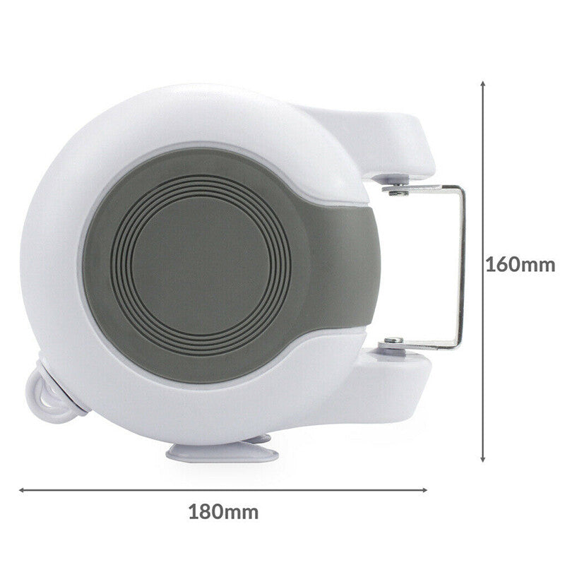 15M Double Line Clothesline Retractable Wall Hanger Clothes Dryer Drying Rack AU