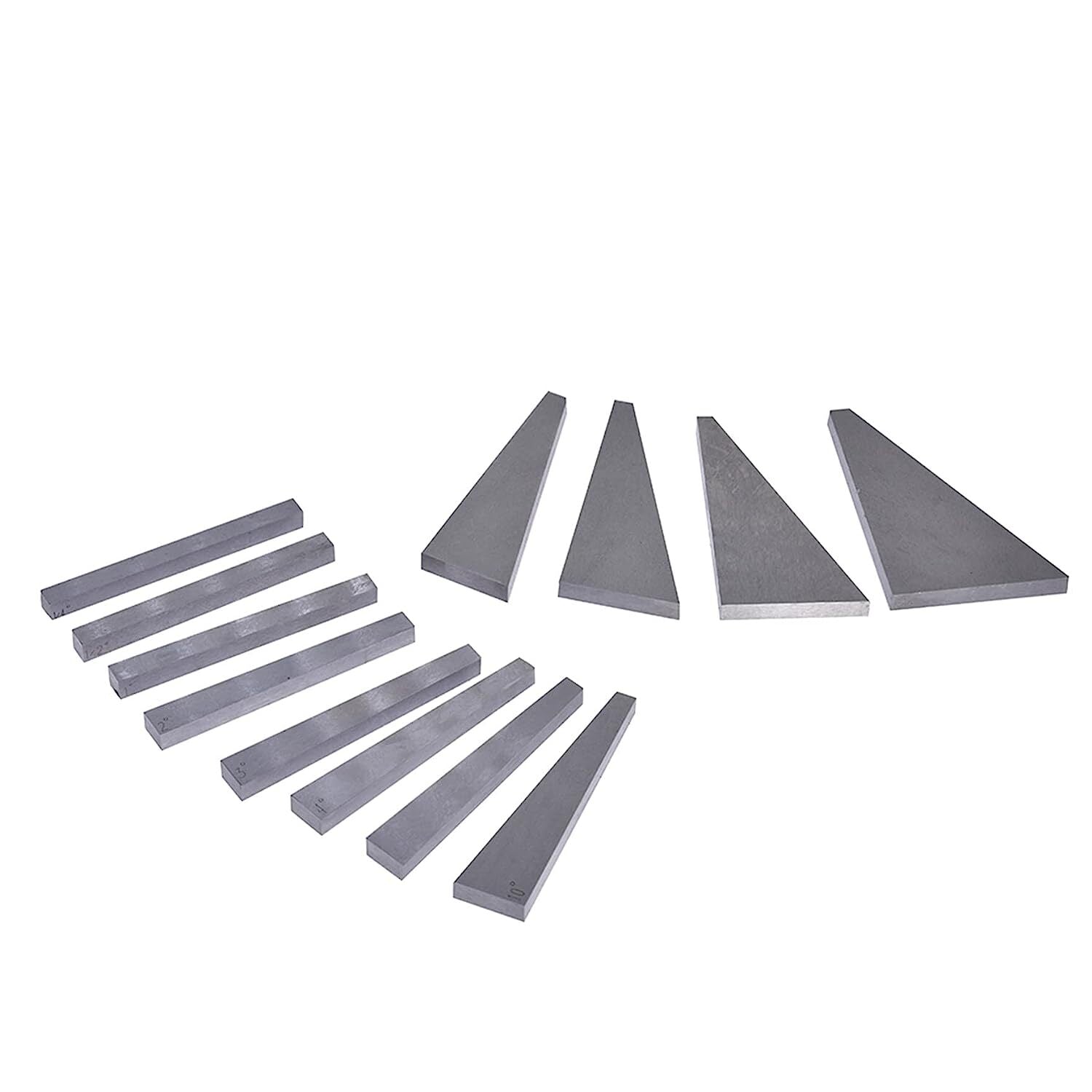 12Pcs Angle Gauge Block Set Accuracy Steel Machinist Tool 1/4 to 30 Degree & Box
