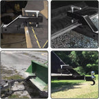Clamp On Tractor Bucket Hitch 2 Ball Mount Adapter Compatible Heavy Duty Black
