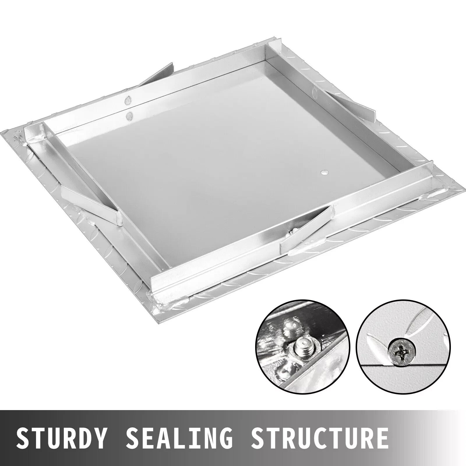 Powder-Coated Steel Recessed Manhole Cover 60x60cm with Sealed Frame