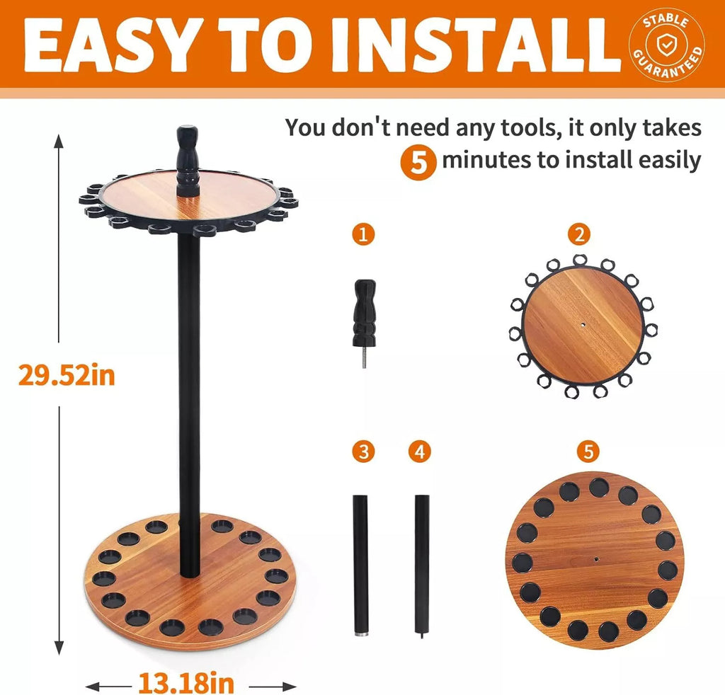 Vertical Fishing Rod Holder Storage Rack Floor Stand For 15 Fishing Pole Holder