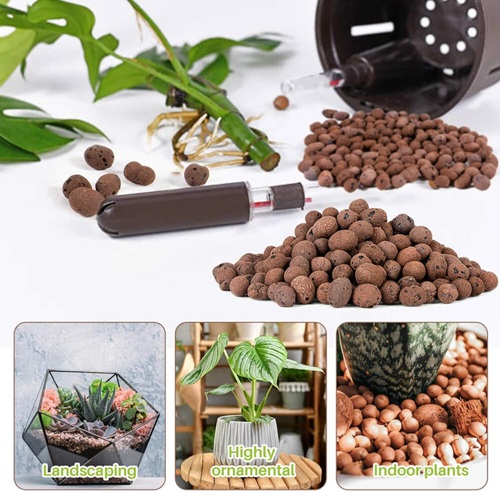 10L Clay Pebbles Clay Balls for Gardening Plants Drainage Aquaponics Hydroponics