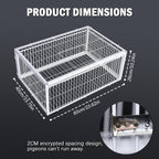 Birds Cage Small Animals Catch Trap Four Sides One Way Entrance Anti-Escape Slot