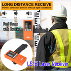 Laser Receiver LS-6 Outdoor Mode Laser Detector Available For Pulsing Red Beam