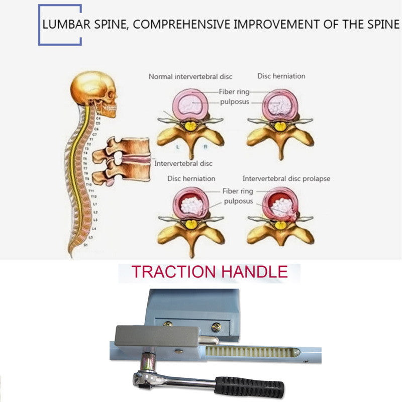 Lumbar Stretching Device Bed Therapy Massage Tool Back Lumbar Traction Device