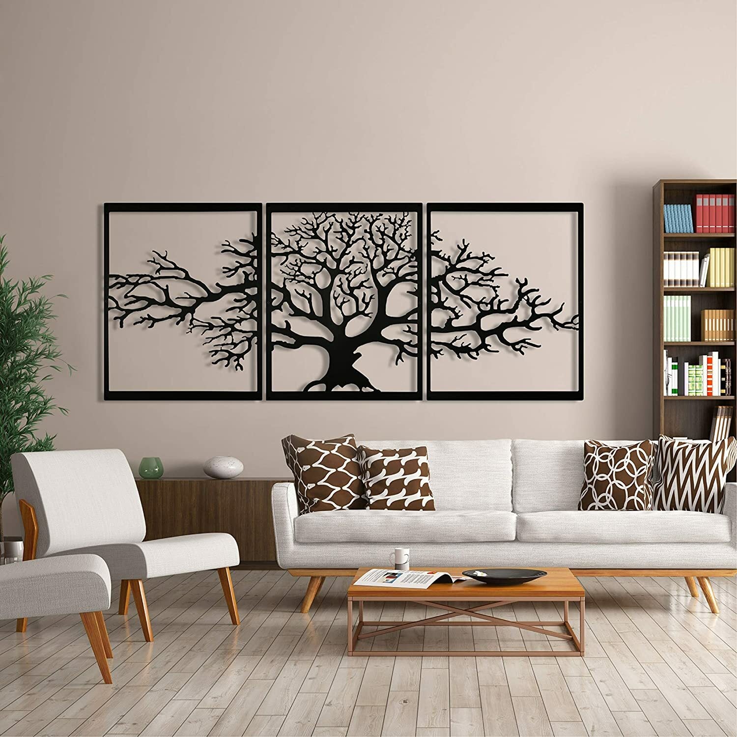 Tree of Life Metal Wall Art Hanging Sculpture Home & Garden Decoration Sculpture