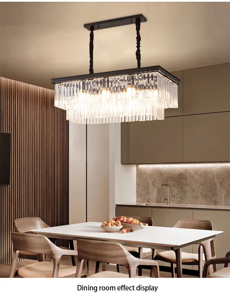 Luxury American Retro Crystal Pendant Lights Ceiling Light Deco Fixture 3 Colors