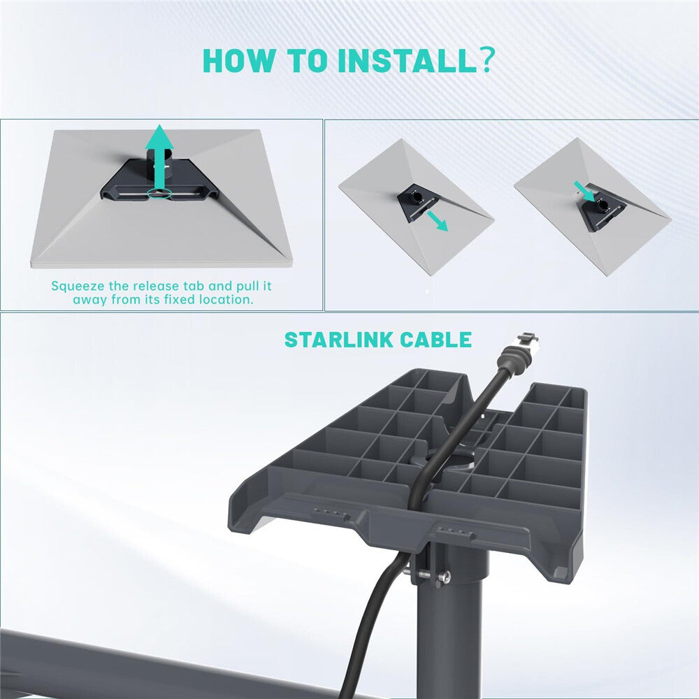 Starlink Gen 3 Pipe Adapter Starlink Pole Mount for Starlink Gen 3 Standard Dish