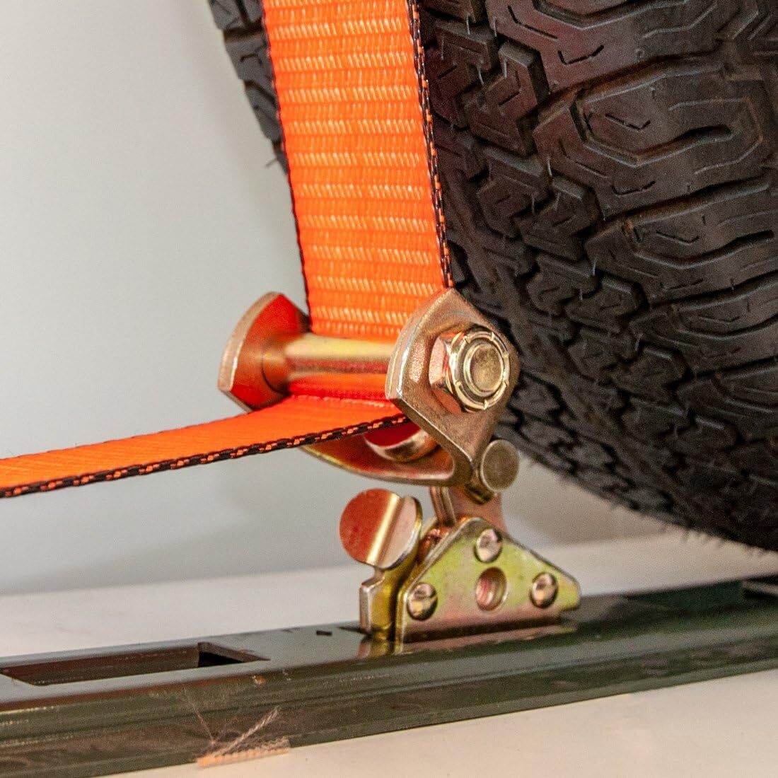 4X E-Track Roller Idler Swivel Anchors Fitting Tie-Down Anchor Strap for Trailer