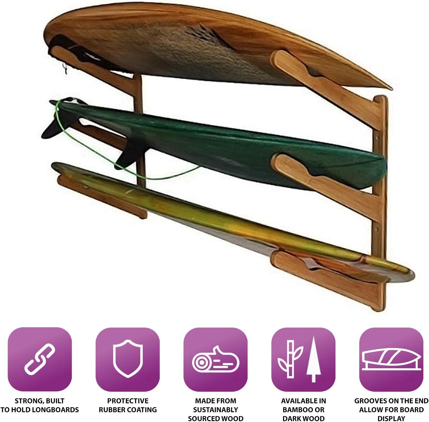 SUP Rack, Wall Mounted Stand Up Paddle Board Rack, Surf Board Racks