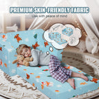 Foldable 2-in-1 Kids Sofa Chair in Pink - Lounger, Nap Chair & Play Mat