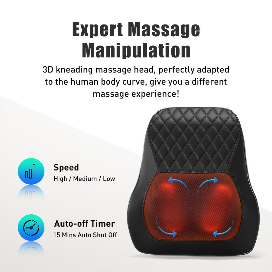 Massage Pillow Shoulder Neck Massager Waist Back Full-body Electric Massager