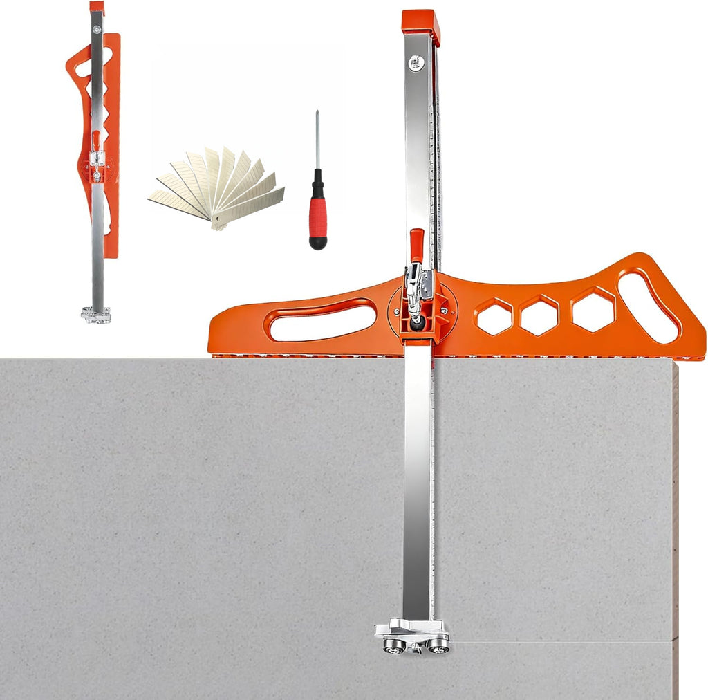 Foldable Gypsum Board Cutter Hand Push Dual Positioning Tool For Drywall Cutting