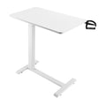 Adjustable Overbed Table with Hydraulic System and Hidden Wheels