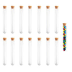 100pcs 20ML 16x150mm Test Tubes With Wood Cork Stopper Candy Party Wedding AU