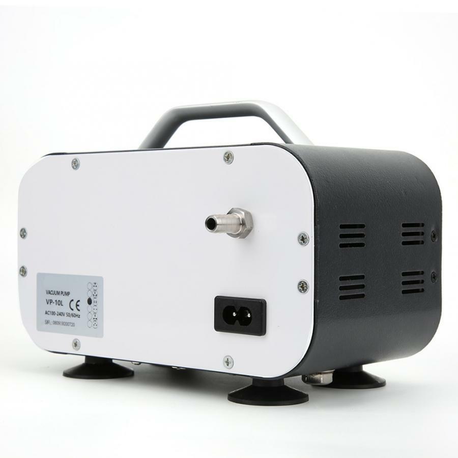 Lab Vacuum Filtration Pump Oilless Vacuum Diaphragm Pump w/ Rubber Tube 10L/min