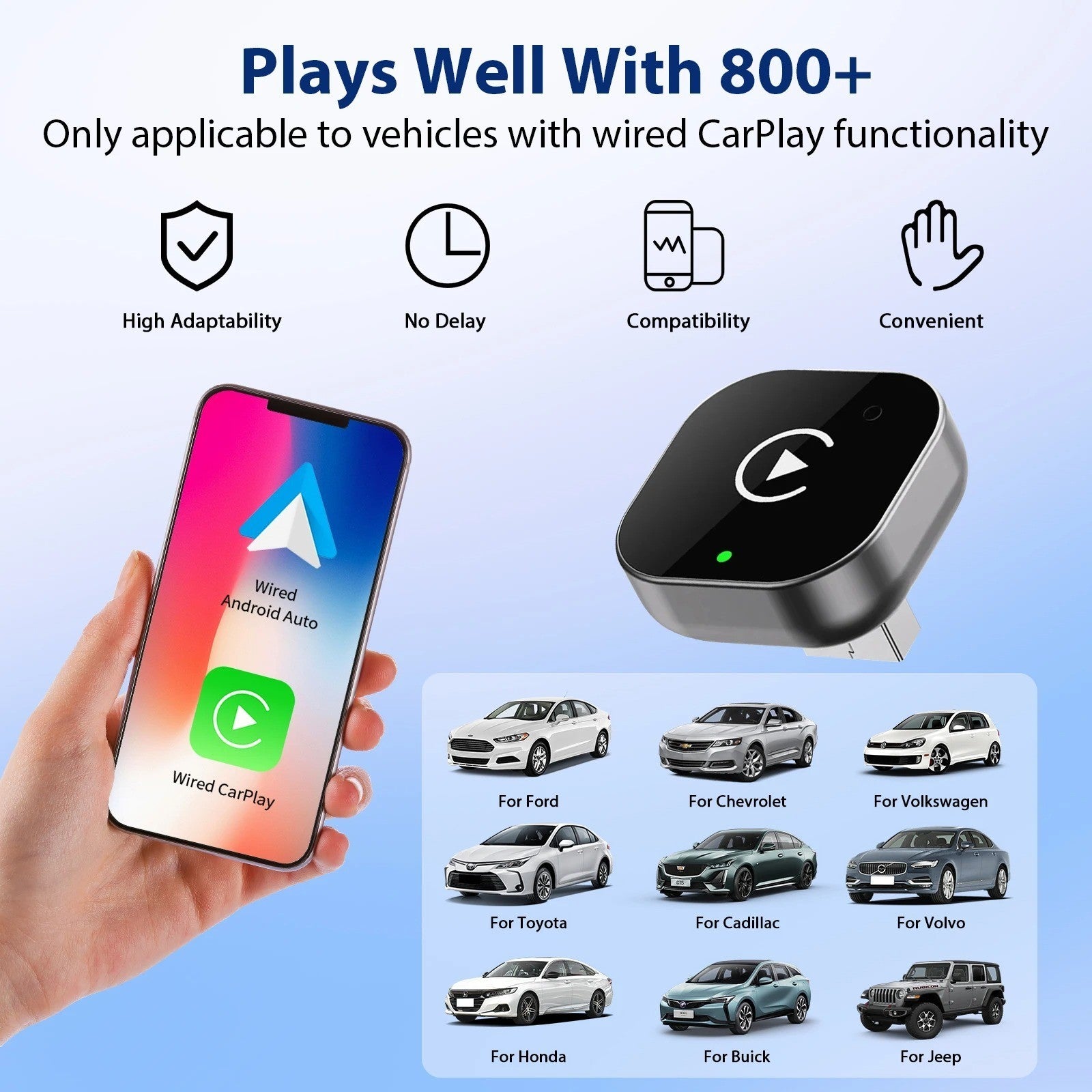 Wireless CarPlay Adapter USB for iPhone Apple – Plug & Play Car Dongle AU