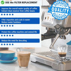 4PCS Water Cleaner Filter For Breville Claro Swiss BES990 BES880 Coffee Machine