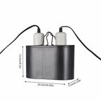 8inch Light Fixture Max 300W Dual Reptile Heat Lamp Fixture w/Separate Switches