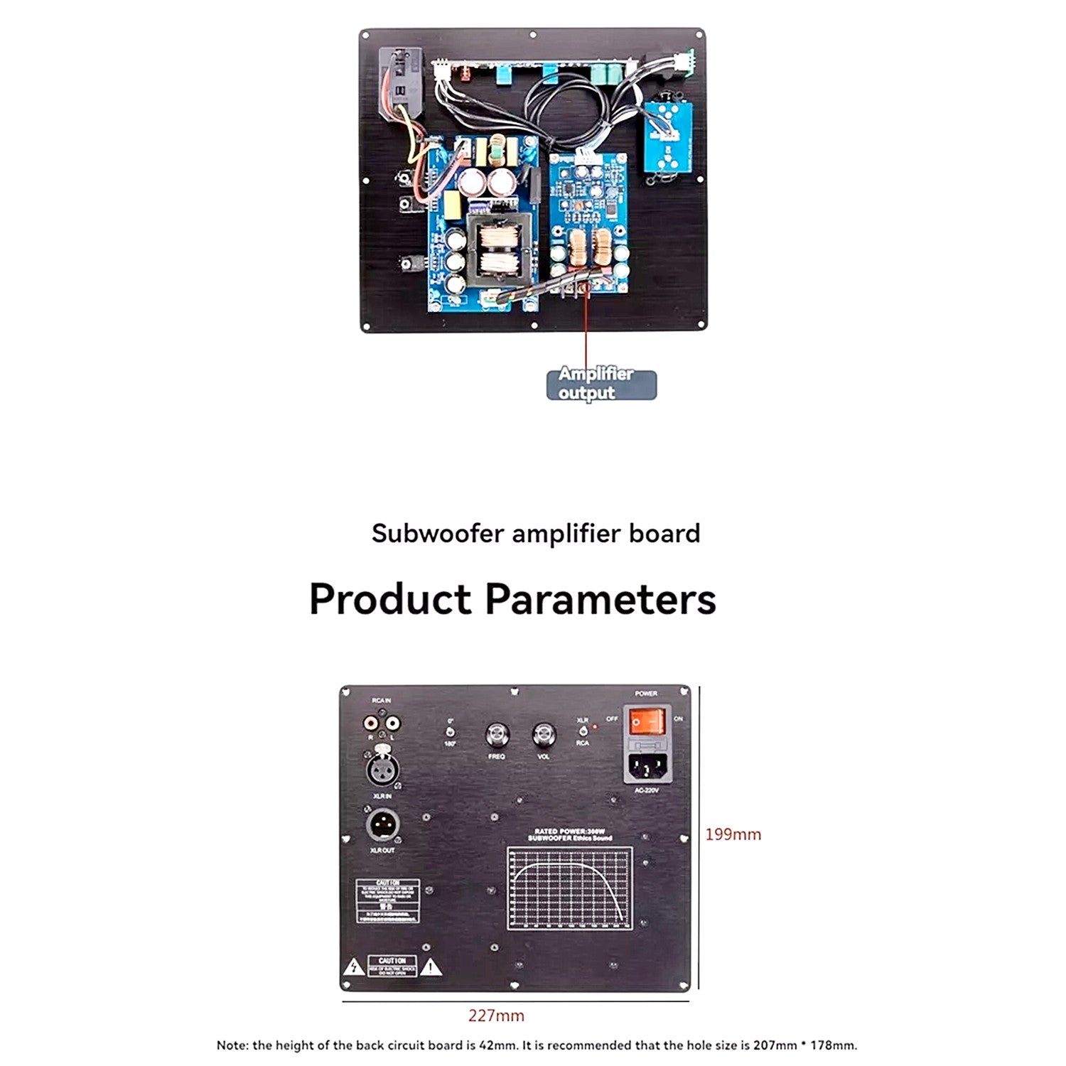 TPA3255 Subwoofer Digital Active Speaker Amplifier Board 300W 100db Home Audio