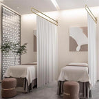 Privacy Partition Curtains U-Shape Room Divider for Beauty Salons Hospitals SPA