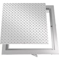 Powder-Coated Steel Recessed Manhole Cover 60x60cm with Sealed Frame