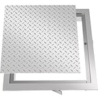 Powder-Coated Steel Recessed Manhole Cover 60x60cm with Sealed Frame