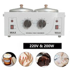 220V Double Wax Pot Warmer Waxing Machine For Full Body Adjustable Temperature