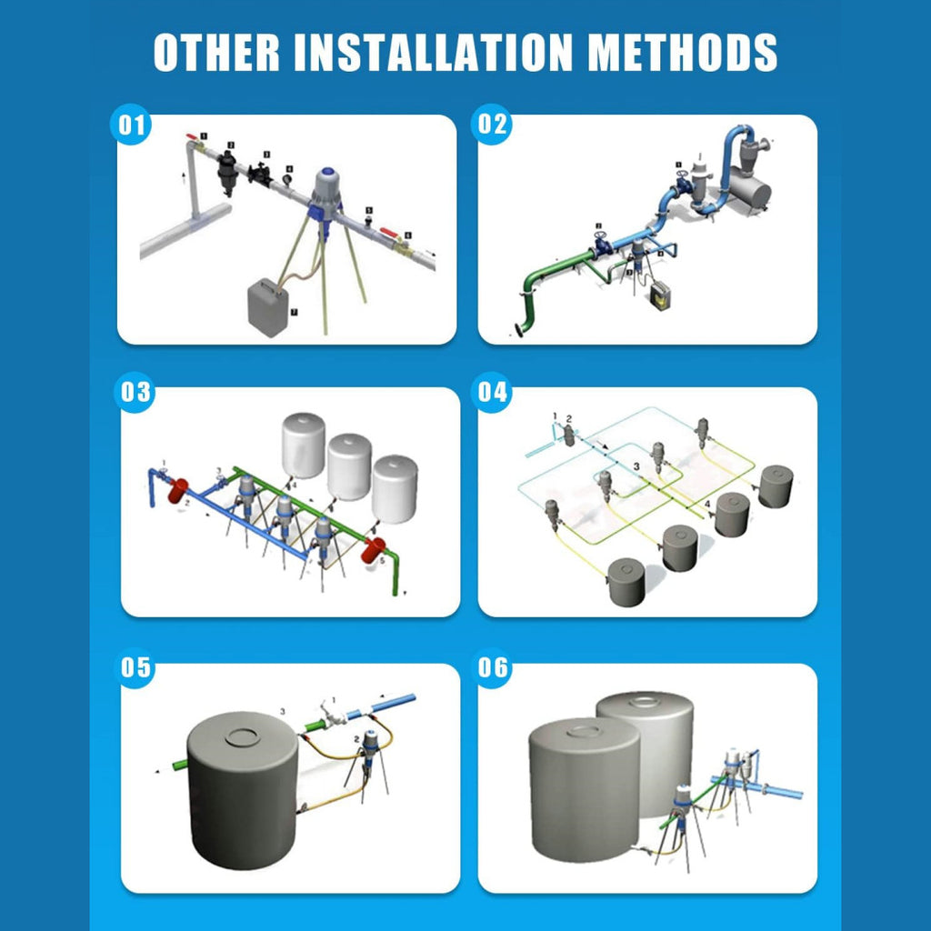 0.2%~2% Irrigation Fertilizer Injector Water Powered Automatic Dosing Pump