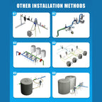 0.2%~2% Irrigation Fertilizer Injector Water Powered Automatic Dosing Pump