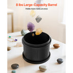 8lbs Rock Tumbler Kit with 4 Speeds and 9-Day Timer, Includes Adapter