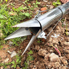 Double Shank Manual Planter Transplanter Seeder Seedling Bulb Planting Tool AU