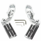 1-1/4" Motorcycle Highway Foot Pegs Pedal For Harley Touring Street Road Glide