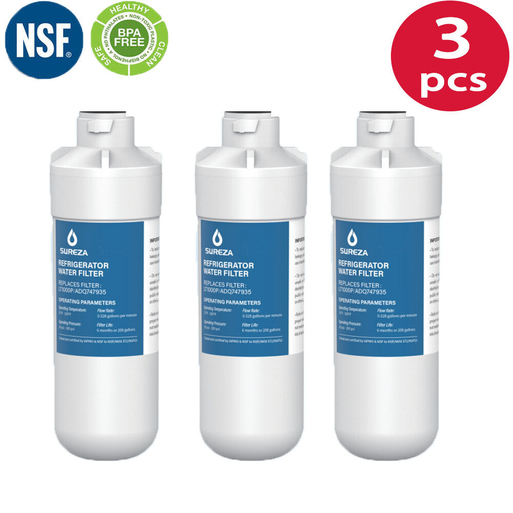 3PACK For LG-LT1000P ADQ747935 Refrigerator Water Filter Replacement AU Ship