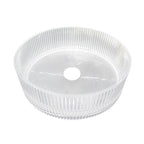 Bathroom Basin Round Glass Vanity Basin Above Counter Transparent Hand Wash Bowl