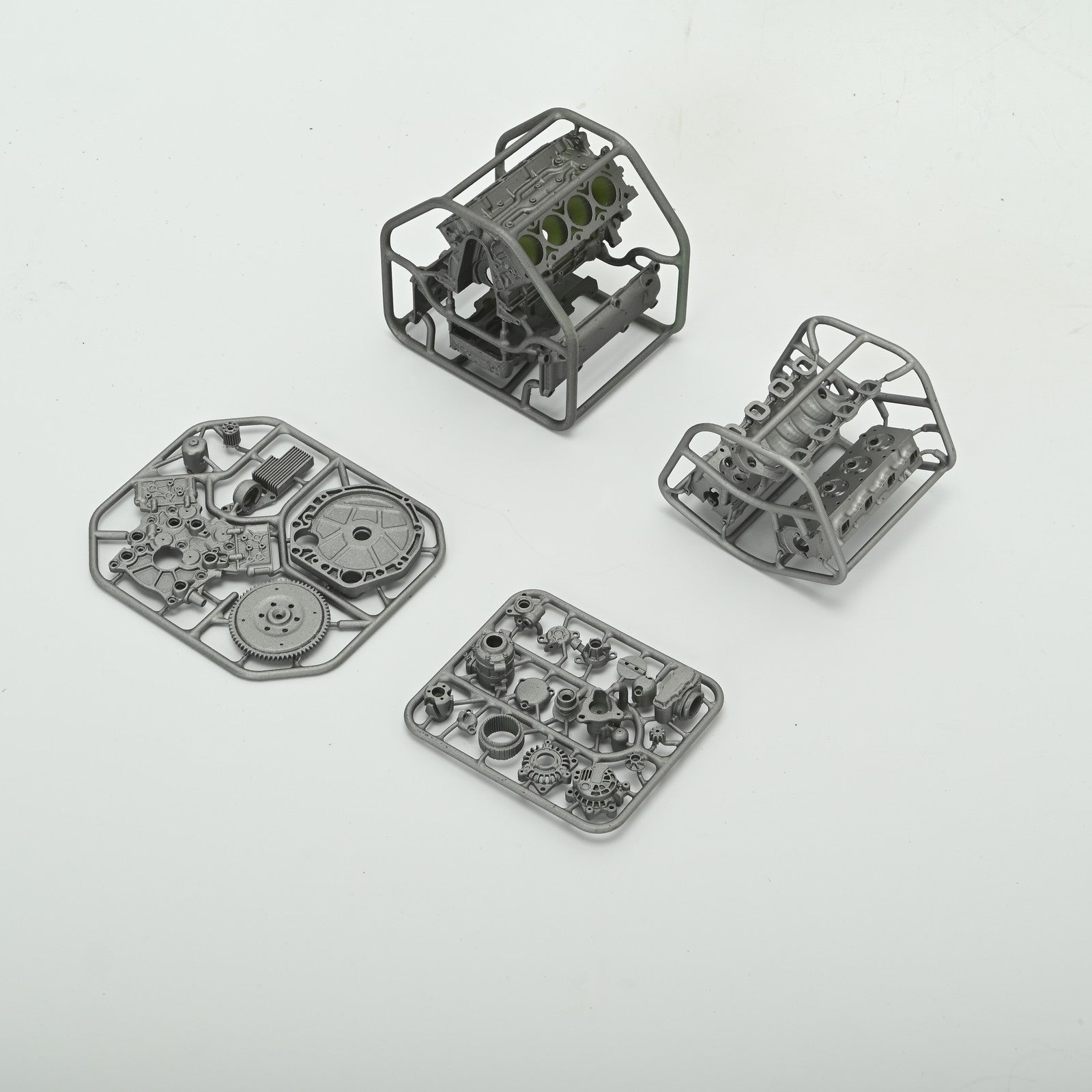 V8 Engine Model Kit Mini Motor Engine Simulation Dynamic V8 That Runs for Model
