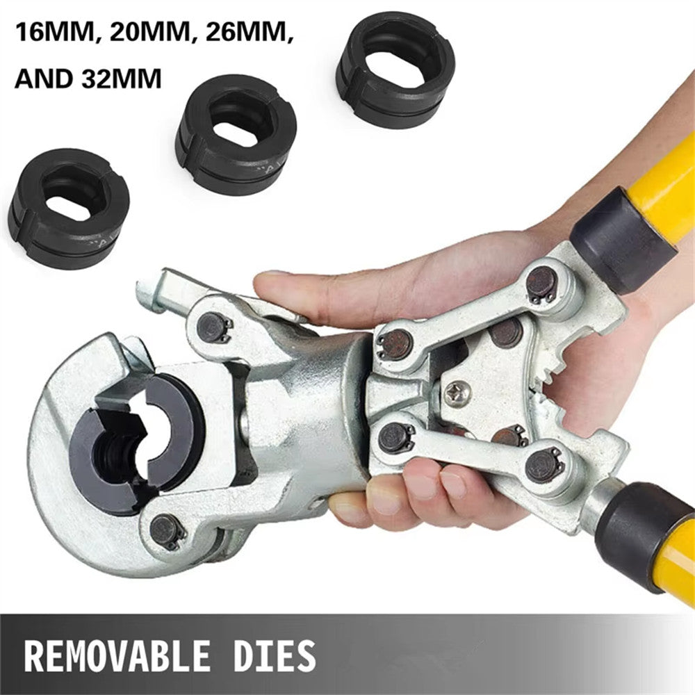 Plumbing Pipe Crimping Pliers Mechanical Crimper Tools with Carry Box & 9 Dies