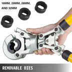 Plumbing Pipe Crimping Pliers Mechanical Crimper Tools with Carry Box & 9 Dies
