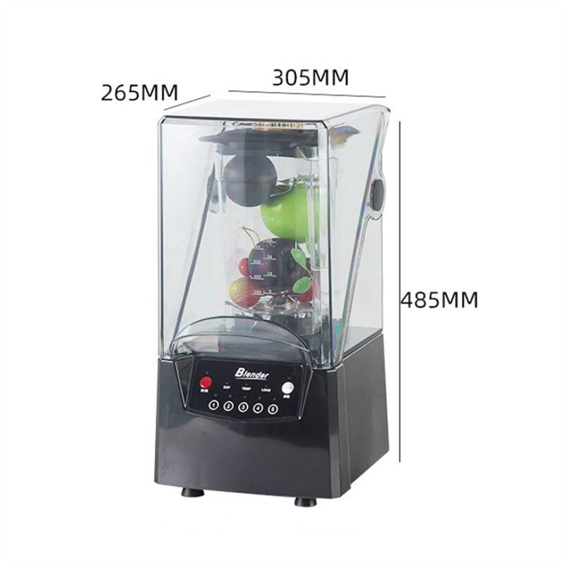 2L Commercial Blender Mixer W/ Cover Quiet Juicer Smoothie Mixer Food Processor