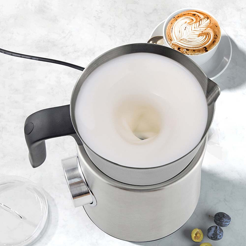 900ML Electric Milk Steamer and Frother Hot and Cold Foam Maker and Milk Warmer