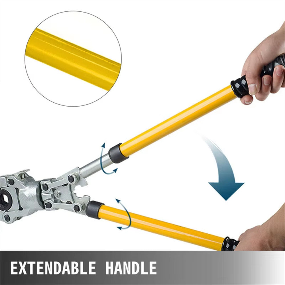 Plumbing Pipe Crimping Pliers Mechanical Crimper Tools with Carry Box & 9 Dies