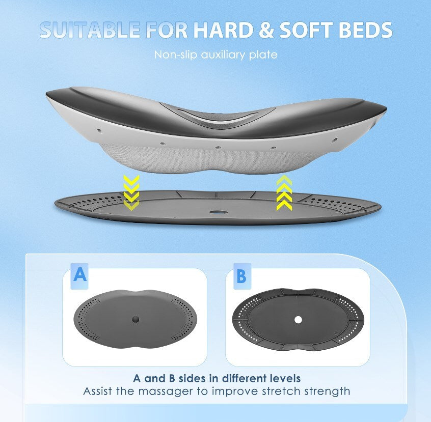 Electric Lumbar Traction Massager Adjustable Intensity Lower Back Pain Relief AU
