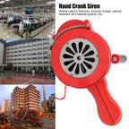 110DB Loud Hand Crank Siren Horn Portable Air Raid Horn Handheld Fire Alarm