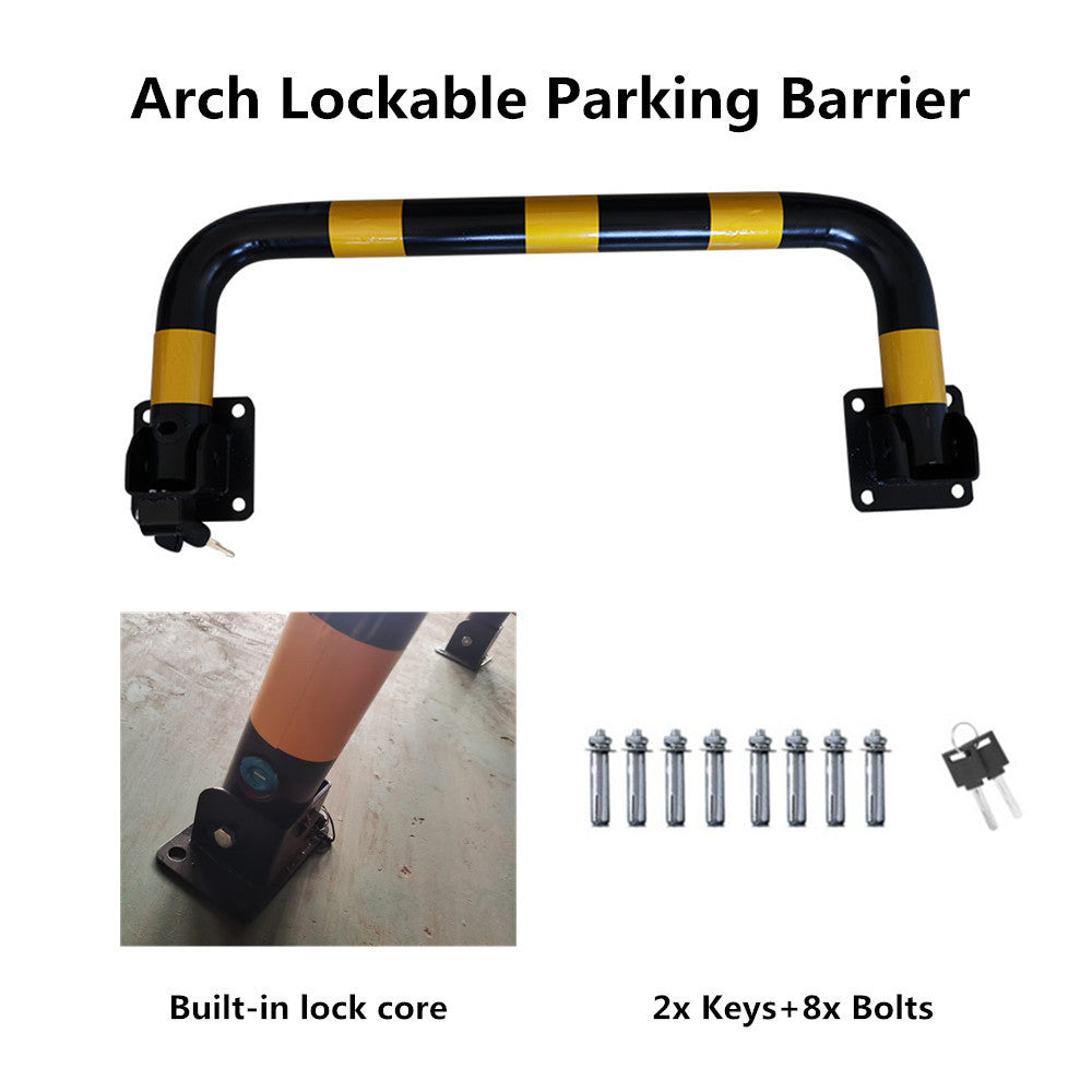 Arch Parking Barrier Fold Down Car Safety Lock Post Vehicle Impact Protection AU